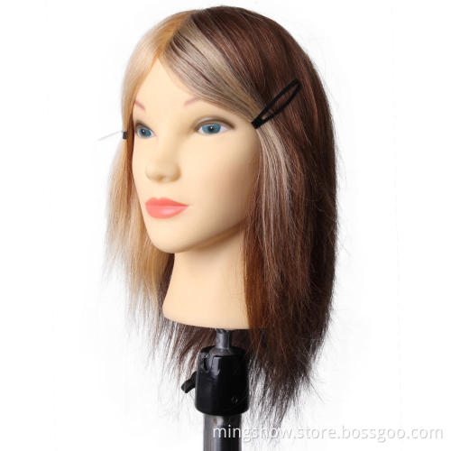 training head manikin cosmetology doll mannequin with hair